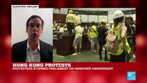Hong Kong Protests: Protesters Stormed Parliament on Handover Anniversary