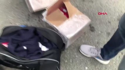 İSTANBUL- İSTANBUL'DA 7 İLÇEDE YAPILAN KAÇAK SİGARA OPERASYONU KAMERADA