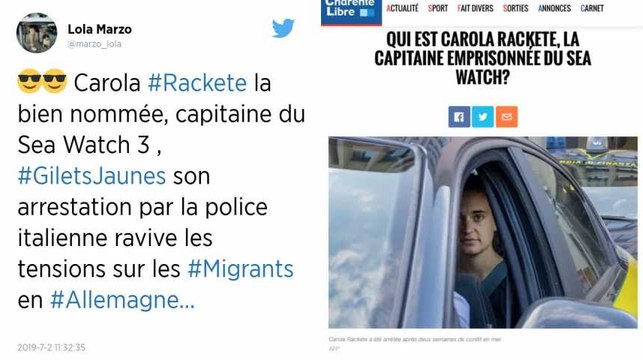 Carola Rackete, la capitaine du Sea-Watch qui défie les autorités italiennes