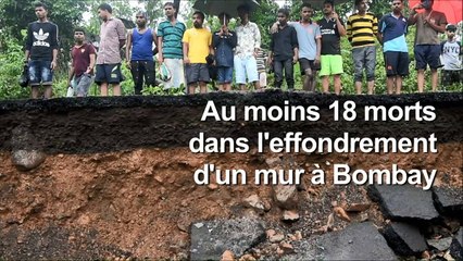 Mousson: au moins 18 morts dans l'écroulement d'un mur à Bombay