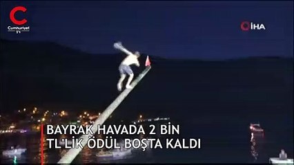 Bayrak havada, 2 bin liralık ödül boşta kaldı