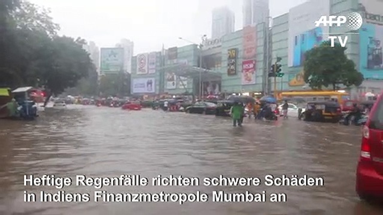 Heftige regenfälle versetzen mumbai in ausnahmezustand