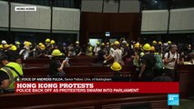 Hong Kong Protests: Police Back off as Protesters Swarm Into Parliament