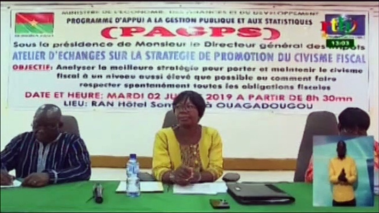 RTB/Atelier d’échanges sur la stratégie de promotion du civisme fiscal