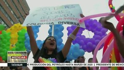 Colombianos marchan por la inclusión de la comunidad LGTBI