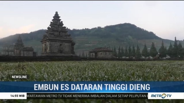 Fenomena Embun Es Kembali Terjadi di Dieng
