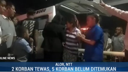 Korban Kapal Tenggelam di Perairan Alor NTT Dievakuasi ke RSUD Kalabahi