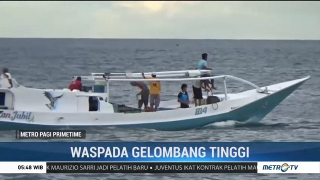 BMKG Imbau Nelayan Waspada Gelombang Tinggi di Perairan Majene