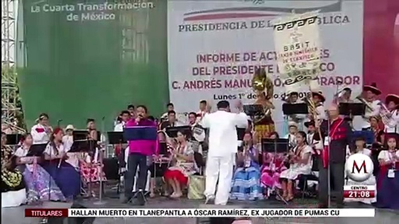 Así fue el festejo de AMLO en el Zócalo a un año del triunfo electoral