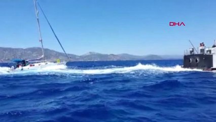 MUĞLA Arızalanan yattaki 12 kişiyi Sahil Güvenlik kurtardı