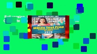 Full version  MBLEx Test Prep - Complete Study Guide for MBLEx Complete