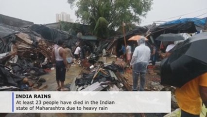 At least 23 dead as torrential rains batter Mumbai
