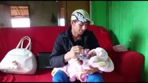 Braganey: homem que cria sozinho a filha de quatro meses pede ajuda com doações
