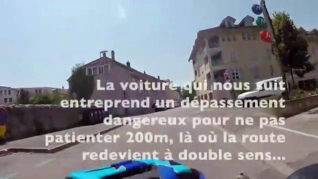 Un dépassement dangereux d'un automobiliste