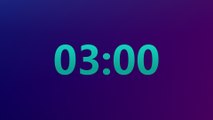 3 Minute Timer Countdown with Sound Alarm ⏱⏱⏱