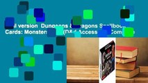 Full version  Dungeons & Dragons Spellbook Cards: Monsters 6-16 (D&d Accessory) Complete