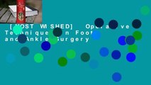 [MOST WISHED]  Operative Techniques in Foot and Ankle Surgery