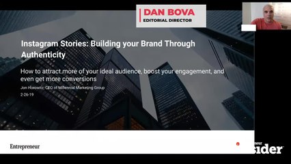 Entrepreneur Insider Video of the Week: Use Instagram Stories to Build Your Brand Through Authenticity