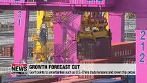 Korea cuts this year's economic growth outlook to between 2.4% and 2.5%