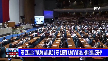 Rep. Gonzales: Tiwalang mananalo si Rep. Duterte kung tatakbo sa House speakership