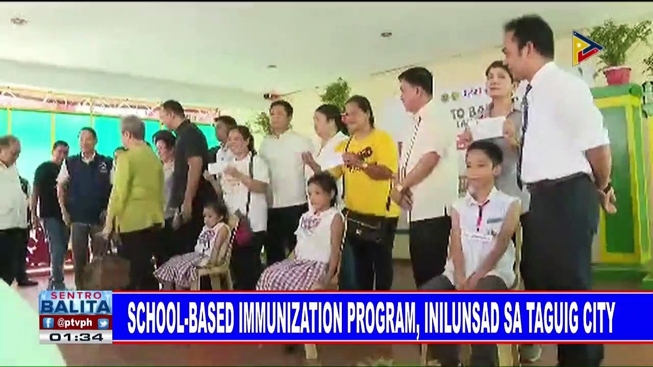 School-based immunization program, inilunsad sa Taguig City