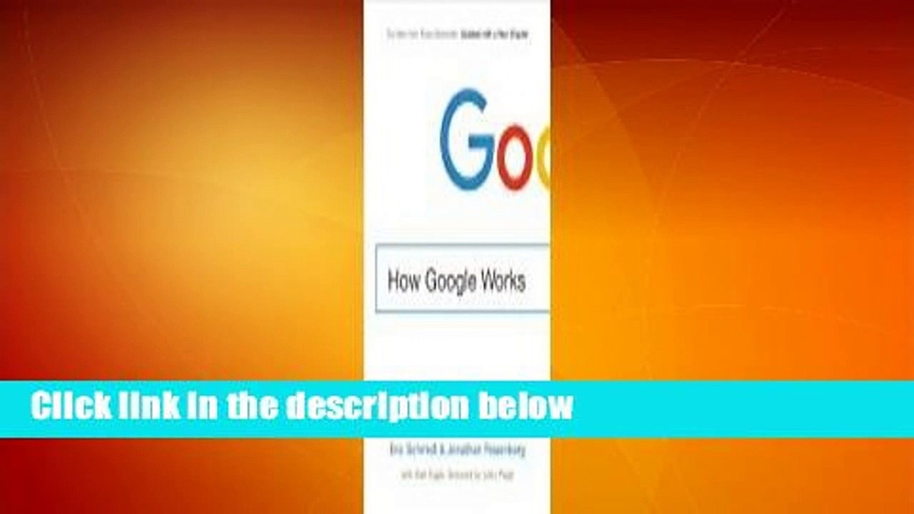 How Google Works  For Kindle
