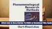 Phenomenological Research Methods  For Kindle