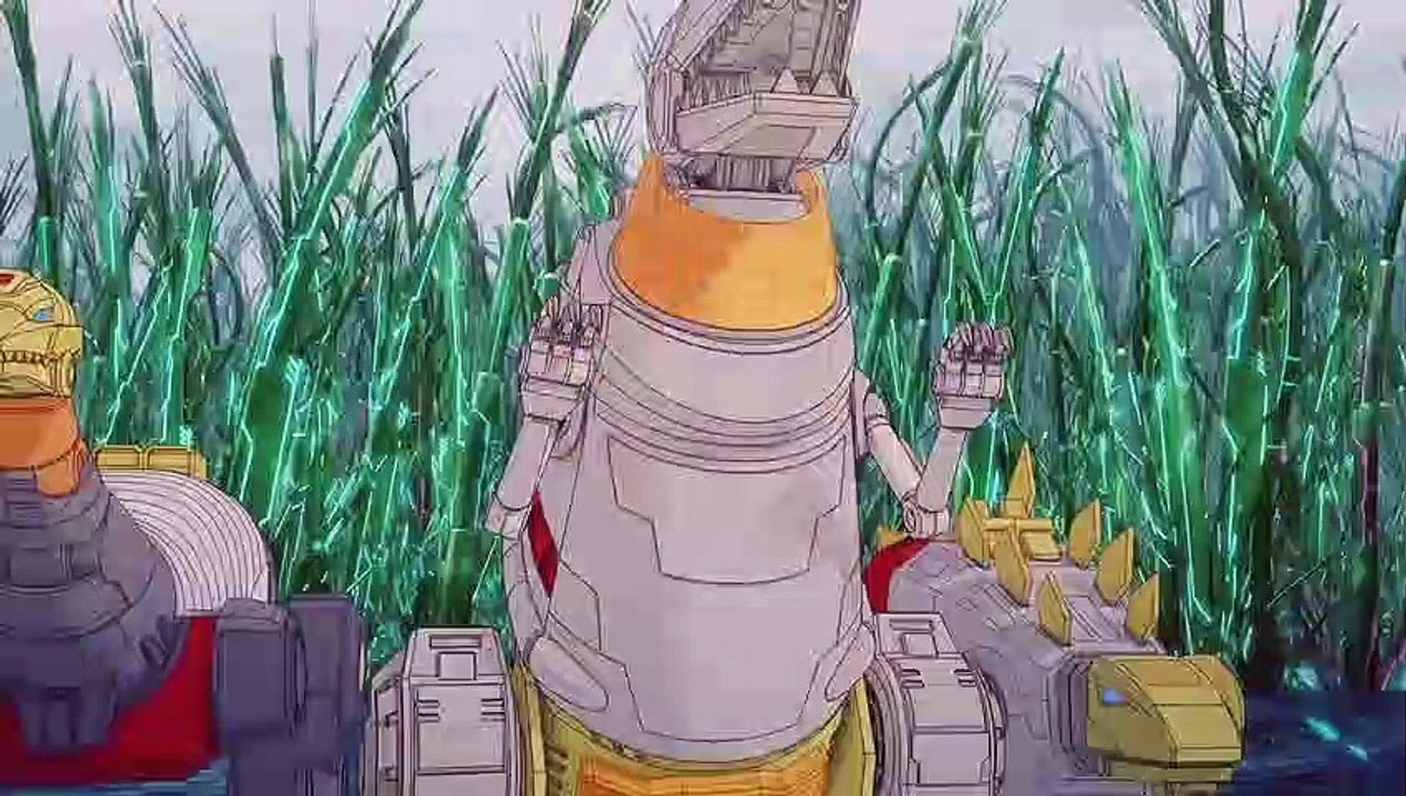 Dinobots combine into Volcanicus - POTP