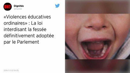 Le Parlement adopte définitivement la « loi anti-fessée »