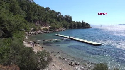 MUĞLA Altınkum Halk Plajı'nda kaçak iskele tepkisi