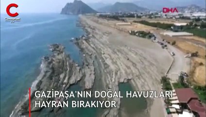 Gazipaşa'nın doğal havuzları hayran bırakıyor