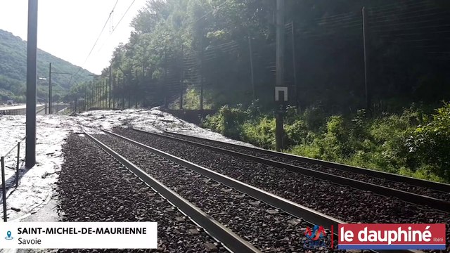 SAVOIE La voie ferrée Paris-Rome coupée à Saint-Michel-de-Maurienne
