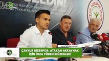 Çaykur Rizespor, Atakan Akkaynak için imza töreni düzenledi
