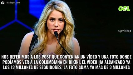 El bañador blanco de Shakira (y ojo al Photoshop) que revienta Instagram
