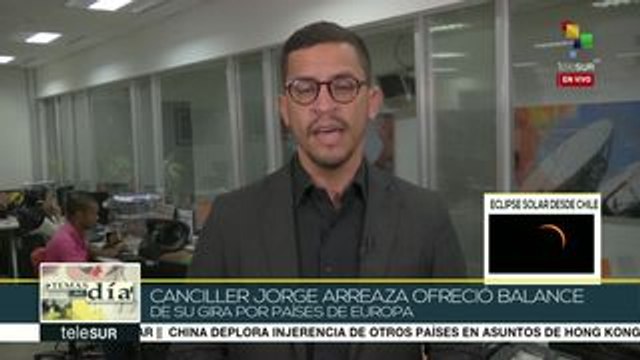 Canciller de Venezuela ofrece balance de gira de trabajo por Europa