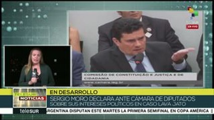 Sergio Moro comparece ante Cámara de Diputados de Brasil