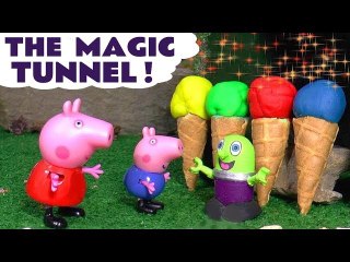 Peppa Pig Magic Tunnel Pranks with Thomas and Friends and Funny Funlings in this Learn English Learn Colors Family Friendly Full Episode English Story for Kids