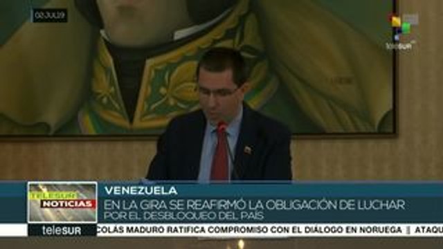 Venezuela: Canciller Arreaza ofrece balance de su gira por Europa