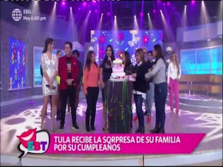 Tula lloró en su cumpleaños: "Me hubiera gustado amanecer con mi esposo"