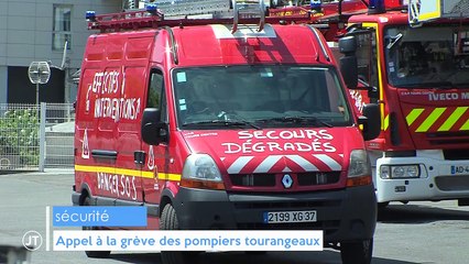 Appel à la grève des pompiers tourangeaux