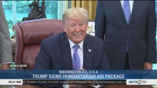 Trump Signs Humanitarian Aid Package