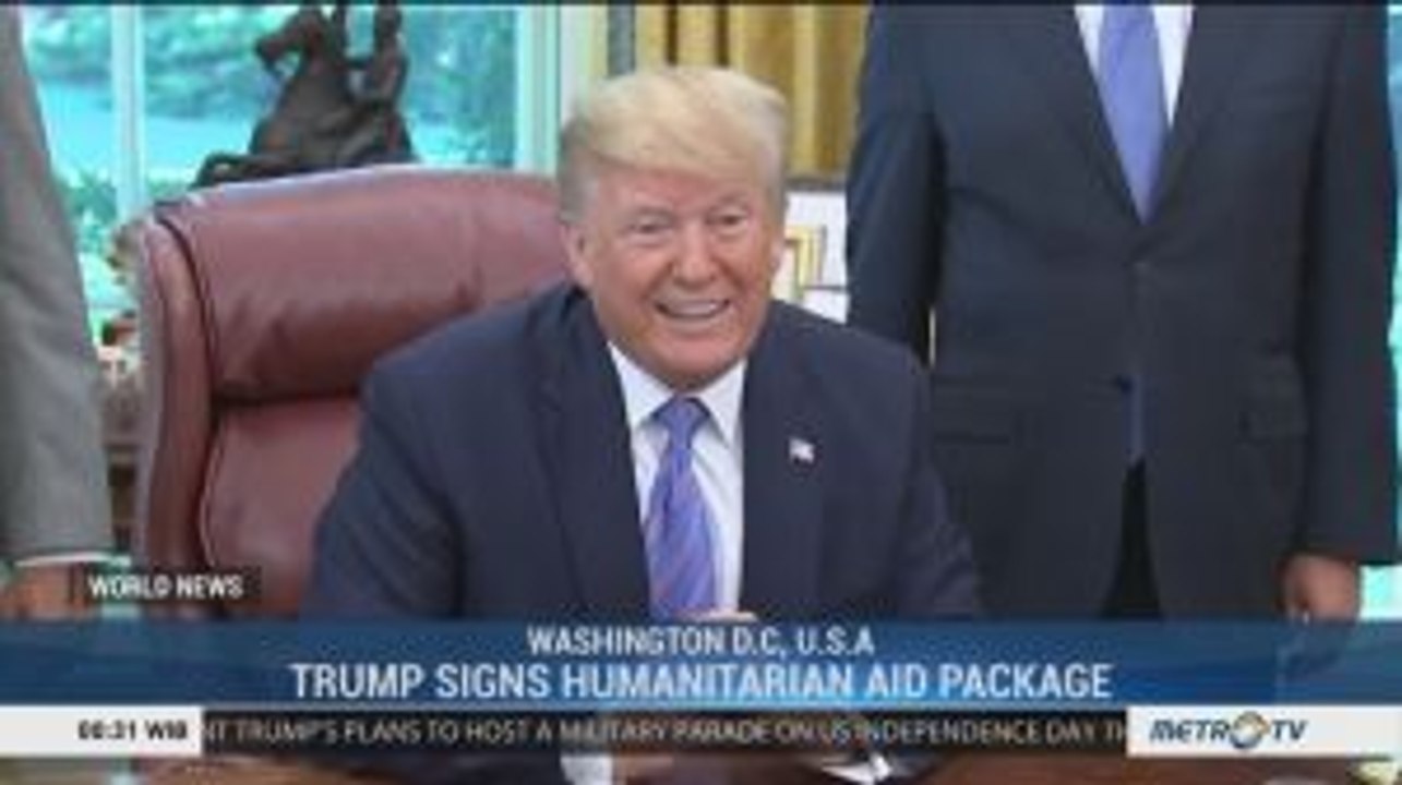 Trump Signs Humanitarian Aid Package