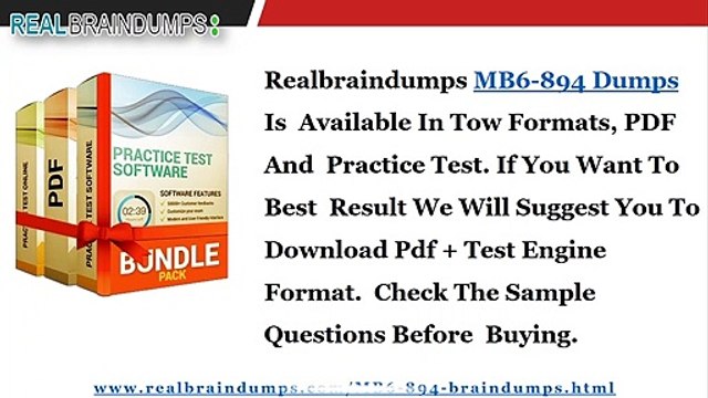 2019 Latest Microsoft Dynamics 365 MB6-894 Braindumps