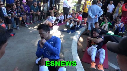 Manny Pacquiao Pushing His Team To Work Hard As He Gets Ready For Thurman