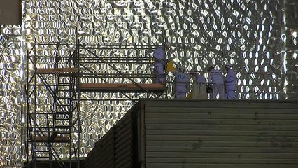 Watch: New structure built to confine Chernobyl reactor