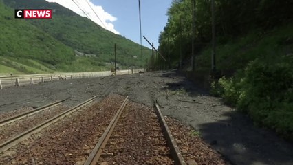 La liaison TGV France-Italie coupée par une énorme coulée de boue