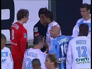 05/02/05 : OM-SRFC : carton rouge Källström (61')