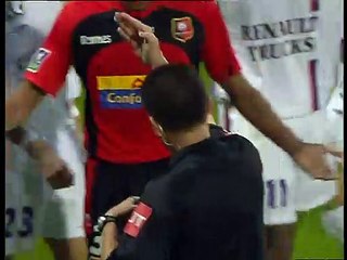 24/04/04 : OL-SRFC : carton rouge Bourillon (44')