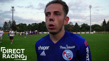 La réaction d'Adrien Lebeau après  la victoire face à Zurich (2-1)