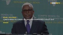 Bénin : compte rendu du conseil des ministres du mercredi 3 juillet 2019